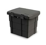 Big Waterproof Plastic Outdoor Storage Chest Garden Patio Marine Dock Truck Box! Lockable & Padlockable, Reinforced Strength!