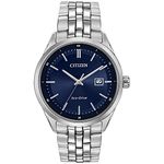 Citizen Eco-Drive Corso Men's Watch, Stainless Steel, Classic, Silver-Tone (Model: BM7251-53L)