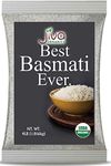 Organic Basmati Rice 4 LB Bag - Pure, Extra Long, Premium Quality from India - by Jiva Organics