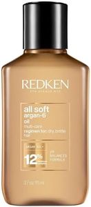 Redken All Soft Argan-6 Oil For Dry Hair Deeply Conditions Hair, Adds Softness and Shine With Argan Oil, 3.7 fl. oz.