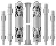 Hot Tub Mineral Silver Ion Cartridge Sticks for Traditional Spas Care - Controlled 1.05% Ag+ Release Technology - NOT for Smart/IQ Systems - 8-Month (2 Gray) Fresh, Crystal-Clear Water Treatment