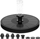 GOLDFLOWER Solar Fountain, Floating Solar Powered Water Fountain Pump for Bird Bath, Garden, Pond, Pool, Outdoor (2.5W)