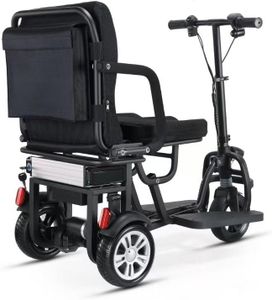 Foldable 3-Wheel Electric Mobility Scooter – Lightweight, Portable