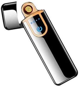 Drumstone 𝟏𝟓 𝐘𝐞𝐚𝐫𝐬 𝐖𝐚𝐫𝐫𝐚𝐧𝐭𝐲 Rechargeable Touch Ignition Lighter - USB Charging, Windproof Plasma Lighter for Cigarettes, (Black) Best Gift for Smokers, Flameless Electric Lighter