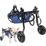 Pet Walk Tools, Dog Hip Brace,Adjustable Dog Wheel Chair for Back Legs, Pet Mobility Aids with Wheels, Dog Leg Brace and Hip Support, Suitable for Back Legs, Dog Assisted Walking Device (XS)