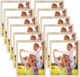 CRUGLA 12 Packs 8x10 Magnetic Picture Frames for Refrigerator 12 Packs, Modified Magnetic Sheet with Self Adhesive Backing, Black 8 by 10 Magnetic Frame for Glass Window Door