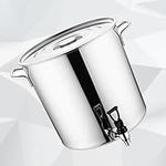 Stock Pot With Spigot - Stock Pot, Stainless Steel Soup Stockpot Composite Bottom Wine Bucket, With Tap Thickened Large-capacity Bucket, Can Hold Wine,Oil, Milk,Liquid Transportation ( Size : 30*40CM