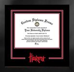 Campus Images NCAA Nebraska Cornhuskers Unisex Spirit Diploma Manhattan Black Frame with Bonus Lithograph, Black, One Size