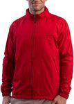 SCOTTeVEST Pack Windbreaker Jacket for Men - 19 Hidden Pockets - Lightweight Water Repellent Coat for Travel & More, Red, Small