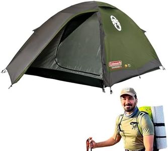 Coleman Polyester Darwin 2 Person Camping Dome Tent, 5-10 Minutes Easy Setup | Full Fly Waterproof Sheet | Suitable for All Season (Get Complimentary 2 Coleman BYOT Camping Nightout Event Passes)
