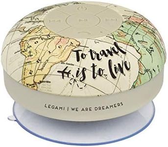 Legami - Vivavoce e Speaker Bluetooth® Resistente all'Acqua, 8,5x8 cm, in Silicone e ABS, Singing in the Shower, Microfono Integrato, Cavo USB di Ricarica Incluso, Tempo di Ricarica 1 Ora