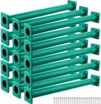 Restroma 15 Pack Monkey Bars Playground Swing Set Accessories Monkey Bars Ladder Rungs Hardware Kit for Kids Jungle Playground Backyard Treehouse (Green, 15-1/8 in)