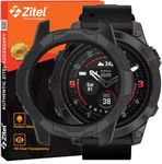 Zitel® Case Compatible with Garmin Epix Pro 47mm, Fenix 7 / Fenix 7 Pro (NOT for EPIX PRO GEN 2 51MM) Bumper Cover Shell (Without Screen Protector) - Black