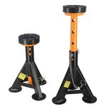 BESTOOL Heavy Duty Jack Stand， Shorty Low Profile Car Jack Stand with Security Locking Pins-4ton(8000Ibs) Capacity, 2 Pack