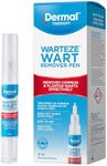 Dermal Therapy Warteze Pen | Convenient, Easy-To-Use Wart Removal for Hands & Feet | 4ML