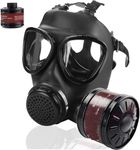 sykua Gas Masks Survival Nuclear and Chemical, Gas Mask with 40mm Activated Carbon Filter, Tactical Full Face Respirator Mask for Chemicals, Gases, Paint, Vapors, Welding