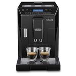 DeLonghi Ecam44.660.B|Eletta Cappuccino|Bean to Cup Fully Automatic Coffee Machine|8 Inbuilt Recipes - Cappuccino, Latte, Espresso & More|15 Bar Pressure|1450 W|Free Demo & Installation (Black)