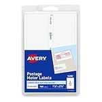 Avery Permanent Adhesive Postage Meter Labels, 1.5 x 2.75 Inches, White, 160 per Pack (05288)