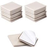 Liyic 16 Pack 2.5inch Self Stick Square Furniture Moving Sliders for Carpet 2-1/2" Self-adhesive Furniture Slider Furniture Mover Moving Pads Moving Furniture Sliders,Self Adhesive Furniture Movers