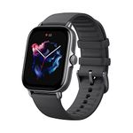 Amazfit GTS 3 in Black Smartwatch for Android iPhone, Alexa Built-in, GPS Fitness Sports Watch with 150 Sports Modes, 1.75” AMOLED Display, 12-Day Battery Life, Blood Oxygen Heart Rate Tracking