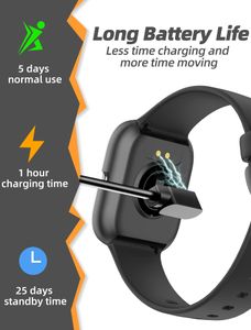 Kids Smart Watch – Black Touchscreen GPS Tracker