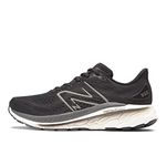 New Balance Men's Fresh Foam X 860 V13 Running Shoe, Black/White/Magnet, 10