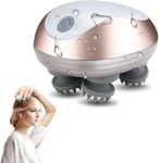 Foreverup Electric Scalp Massager, Portable Waterproof Head Massager with 3 Modes, 96 Silicone Contact, for Hair Growth, Deep Clean, Stress Relax, for Head Neck Leg Body, Gift for Women Men