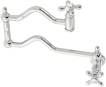 Kingston Brass KS2101AX Heritage Pot Filler, Polished Chrome