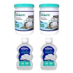 Dishmatic Dishwasher Detergent Powder (2kg), Rinse Aid Liquid (250 ml x 2 bottles) | Dishwash Regular Combo Pack | Compatible with All Automatic Dishwashers
