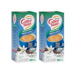 Coffee-Mate Sugar Free French Vanilla Liquid Creamer Single Serve Tubs - 50CT x 2 | 100 tubs