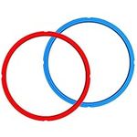 Instant Pot RING-3-BLUE-RED-2 Sealing Rings Blue/Red, Silicone, 3 liters