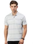 Classic Polo Men's Half Sleeve Grey Polo Neck Cotton Authentic Fit T-Shirt