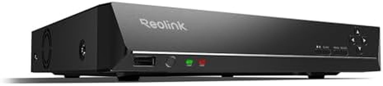 REOLINK 16CH Network Video Recorder for Home Security Camera System,Only Work with 16MP/12MP/4K/8MP/5MP/4MP The Same Brand PoE IP Cam,24/7 Recording to Pre-Installed 4TB Hard Drive,RLN16-410