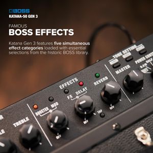 BOSS Katana-50 Gen 3 Guitar Amp – 50W Combo Amplifier