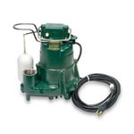 Zoeller 98-0001 1/2 HP 72 GPM 1-1/2-Inch Discharge M98 Flow-Mate Cast Iron Automatic Sump Pump with Vertical Float Switch