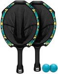 Waboba Slingair Slingshot Catch & Launch Game – One‑Motion Sling Air Paddle Game with 2 Rackets & 2 Soft Balls, Indoor Outdoor Active Catch Game for Kids & Families