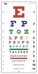 Snellen EFP Colour Distance Vision Eye Chart 20 Feet Size 22 x 11 Inch