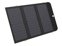 Sandberg Solar Charger 21w 2xusb+Usb-C | Solar Charger with Built-In Power Bank | Water-Resistant | Fast Charging | USB-C QI 3.0 | 10000 mAh | Foldable Solar Panels | For Outdoors Hiking Camping