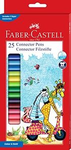 Faber-Castell Connector Pen Set - Pack of 25 (Assorted)