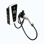 techtron® 22kW High Power Fast EV Charger Type 2 Wallbox (32A, 3 Phase), Smart EV Home Charger UK with WiFi, Bluetooth, RFID App Control, 5M Cable, IP65 Indoor Outdoor, UKCA, CE, RoHS, Most Type 2 EVs
