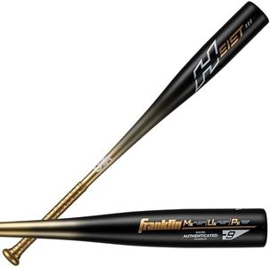 Franklin Sports Youth Baseball Bat - Heist Kids Baseball Bats for Ages 8-12 - 2 5/8" Inch Big Barrel Kids Metal Bat - Youth Drop -9 Aluminum Bats - USA Baseball - 28" Inch / 19oz. - Black Heist 900