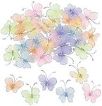 Nylon Butterflies (Bulk Set of 36) Crafts and Scrap Booking Supplies