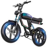 Misodo Electric Bike for Adults, 2500W Peak Motor, 160KM Range, 48V 23Ah Battery Electric Dirt Bike, 53KM/H Top Speed, NFC/Password Unlock, 7-Speed, Dual Suspension, 20" Fat Tire Ebike