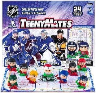 TeenyMates NHL Hockey Advent Calendar, with 24 Surprise Action Figures