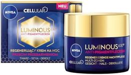 NIVEA Cellular Luminous 630 Anti-Pigment Spot Night Cream (50 ml), Night Face Cream for Pigment and Age Spots, Regenerating Night Cream with Hyaluronic