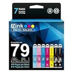 E-Z Ink (TM) Remanufactured Ink Cartridge Replacement for Epson 79 T079 (T079120, T079220, T079320, T079420, T079520, T079620) for Epson Artisan 1430 and Stylus Photo 1400 Printers (7 Pack)