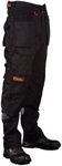 Black Hammer Mens Work Trousers Multi Pockets Cargo Heavy Duty Triple Stitched with Cordura Reinforcing Stress Points and Knee Pad Pockets Phenomenal Adult Workwear Trousers (32W / 31L) Black