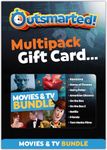 OUTSMARTED! The Live Family Quiz Show Board Game | Movies & TV Question Bundle | Category Multipack