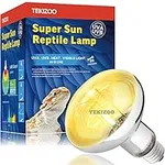 TEKIZOO UVA UVB Sun Lamp High Intensity Self-Ballasted Heat Basking Lamp/Light/Bulb for Reptile and Amphibian (125W)