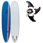 8 ft Australian Board Co Pulse Soft Foamie Beginner Surfboard / Kids, Adults / Quality Leash and Fins Included